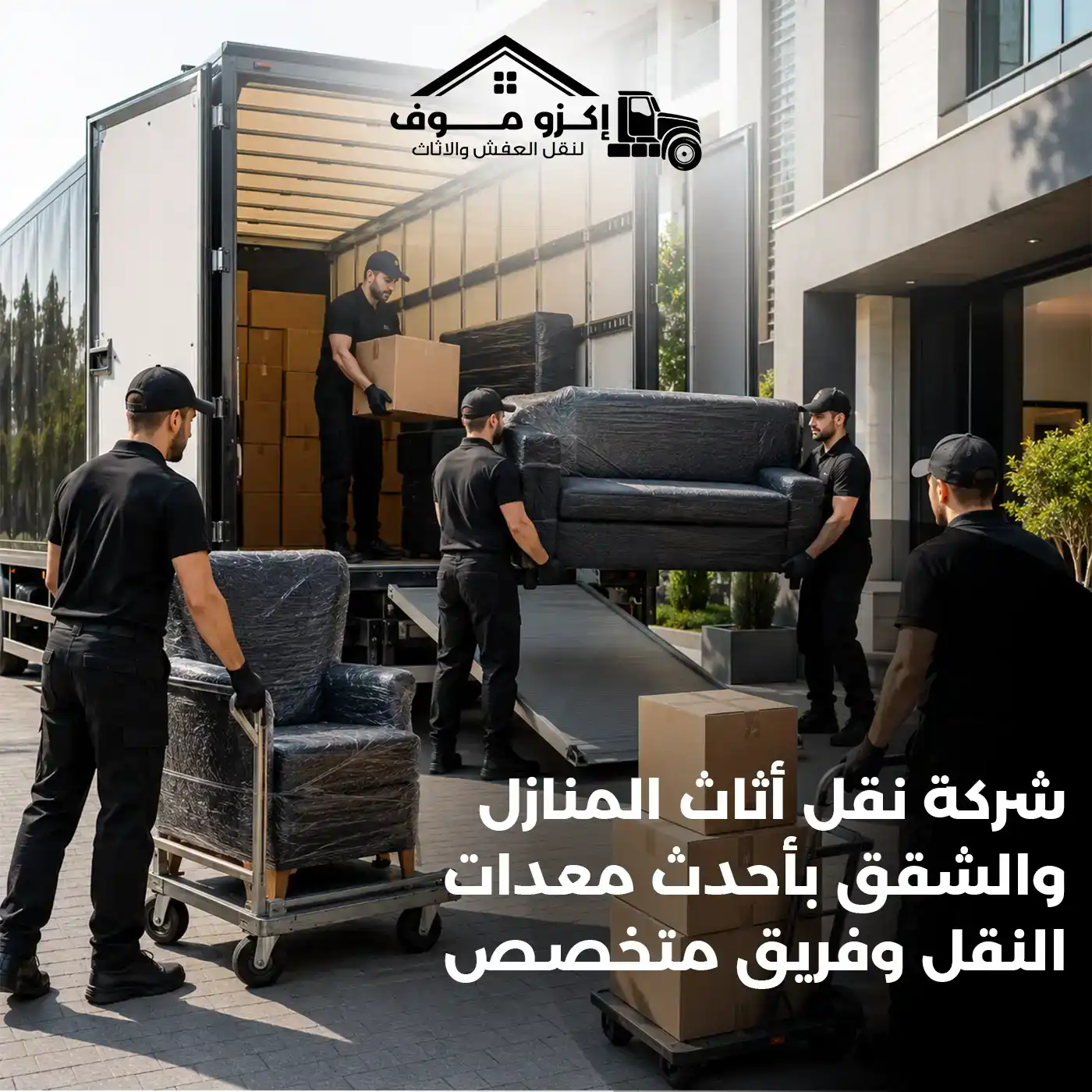 شركة نقل أثاث المنازل والشقق بأحدث معدات النقل