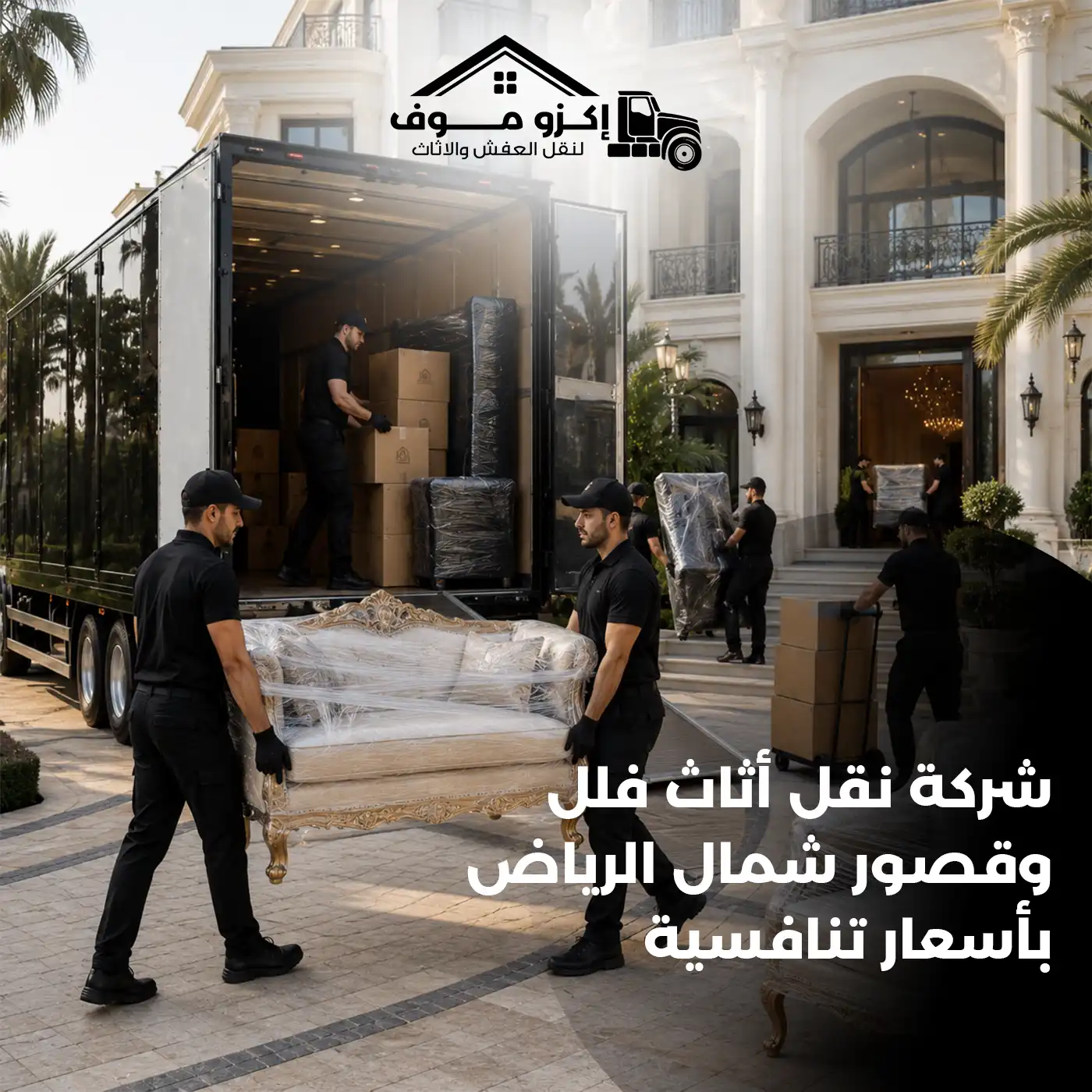 شركة نقل أثاث فلل وقصور شمال الرياض – بأسعار تنافسية