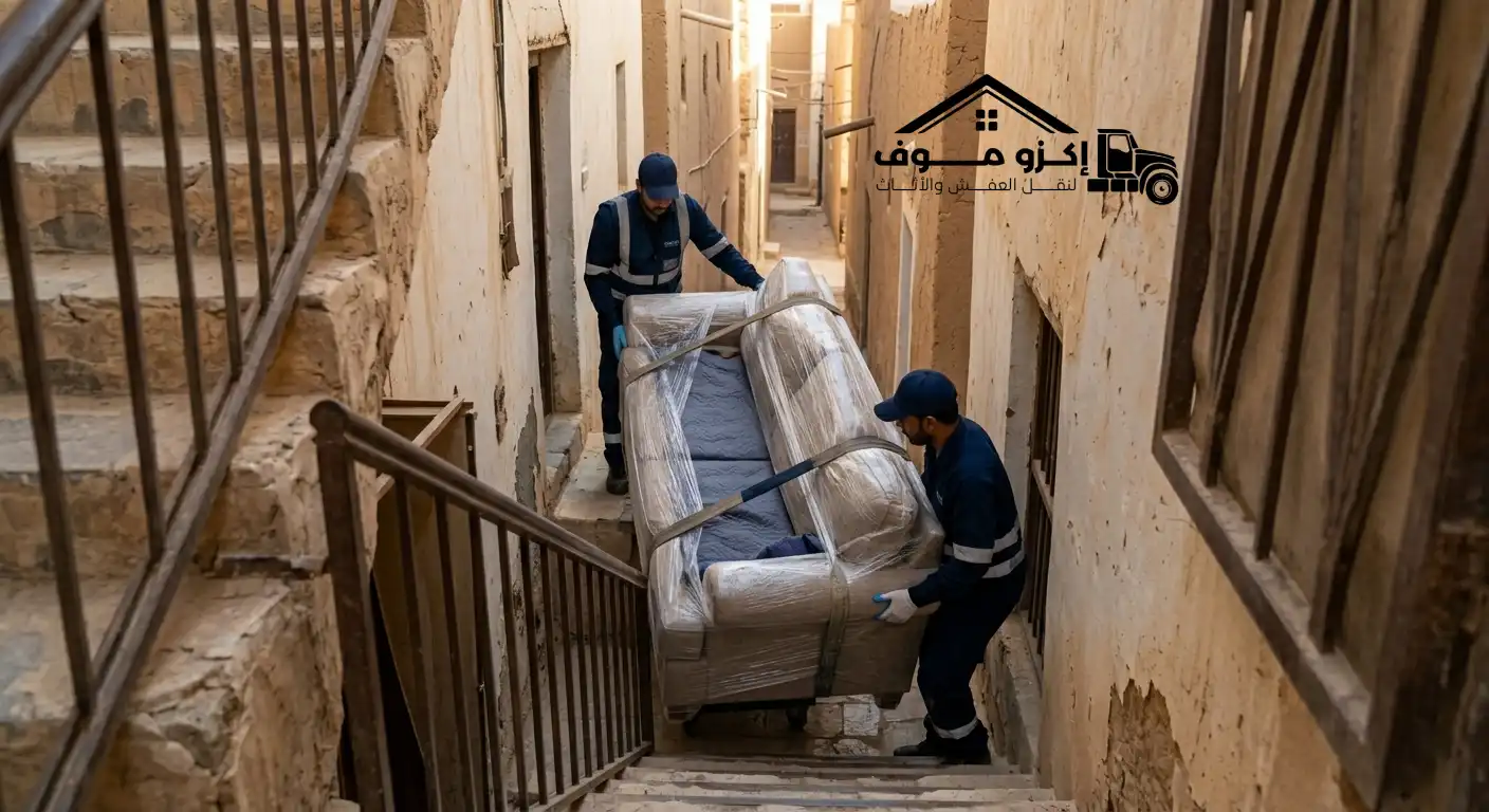 أفضل شركة نقل عفش للمنازل بالرياض للمساحات الضيقة والأدوار المرتفعة